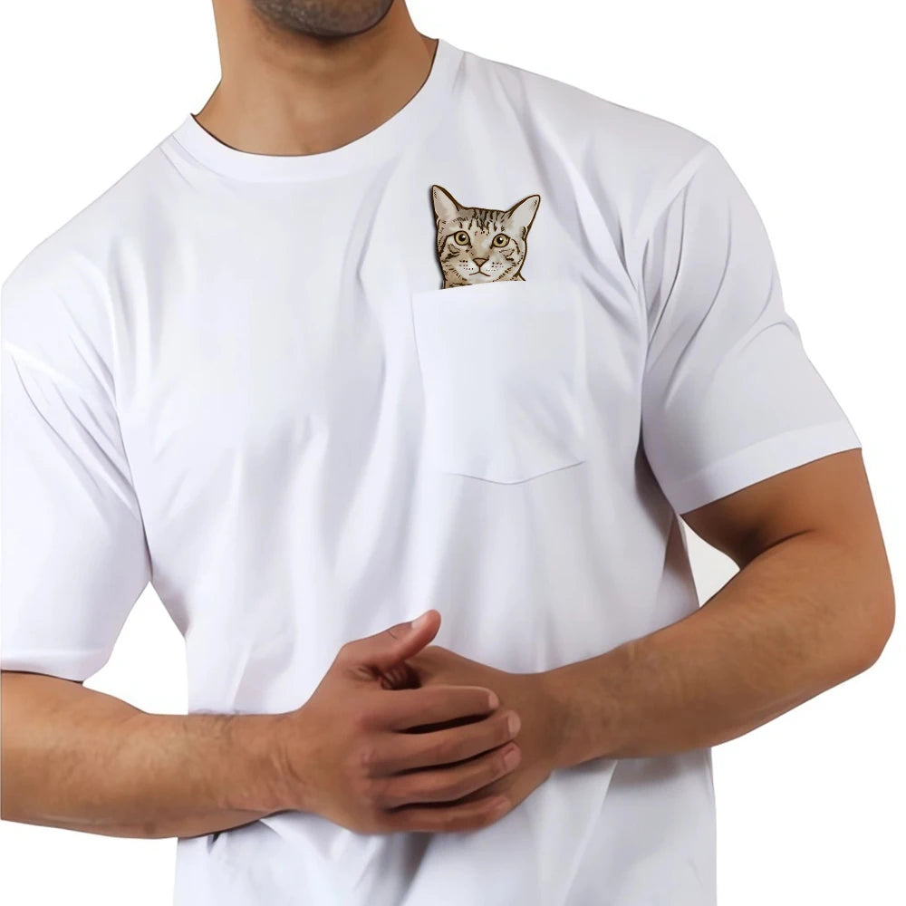 Cat in the pocket shirt