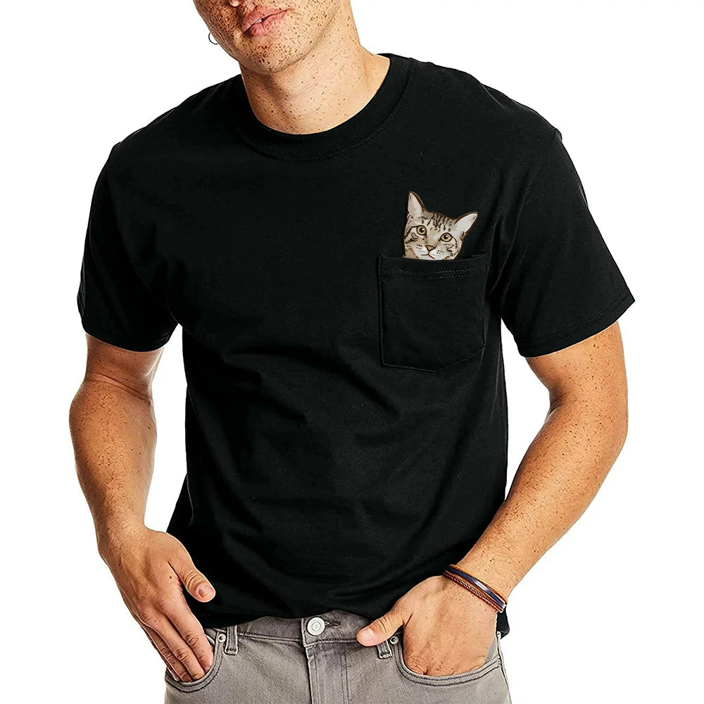Cat in the pocket shirt