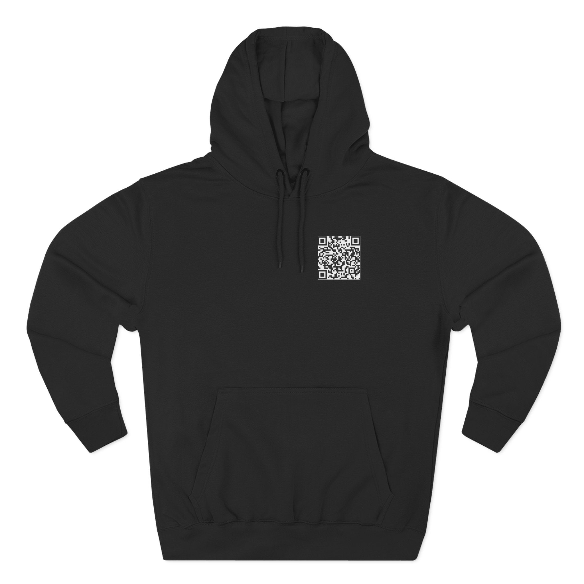 Rick rolled QR Code hoodie
