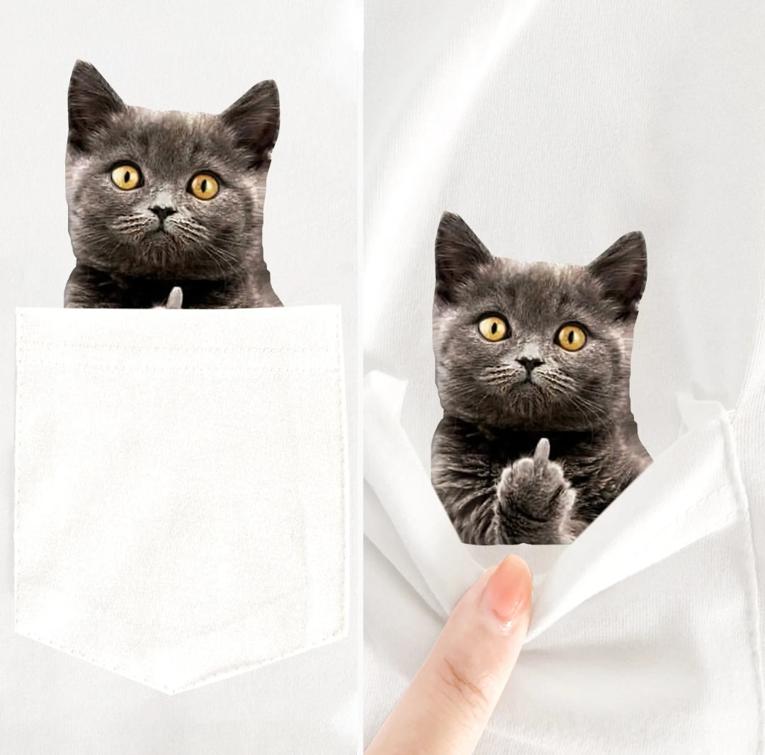 Cat in the pocket Tshirt