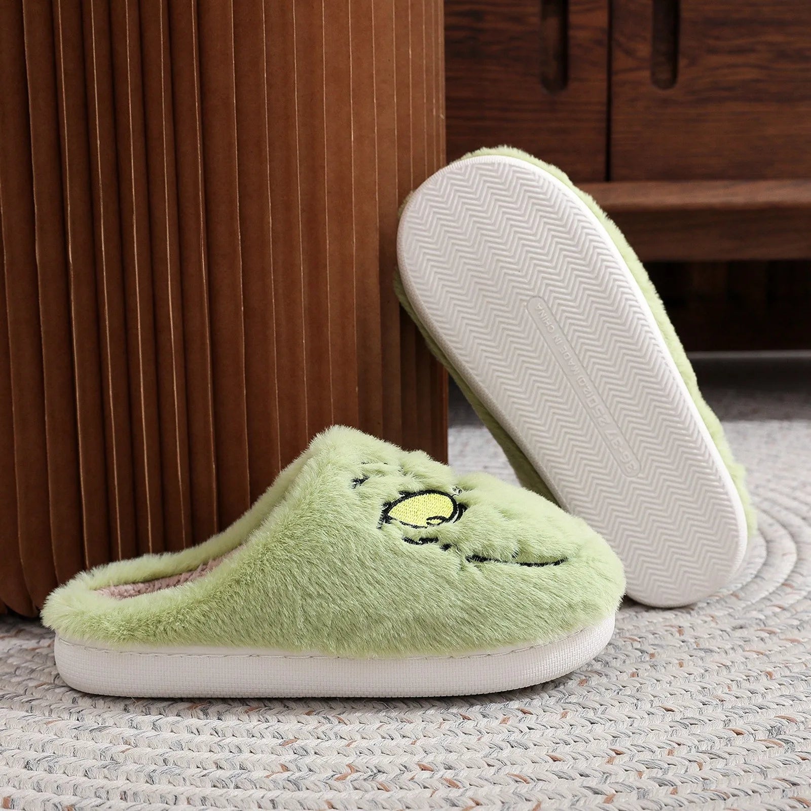The Grinch slides