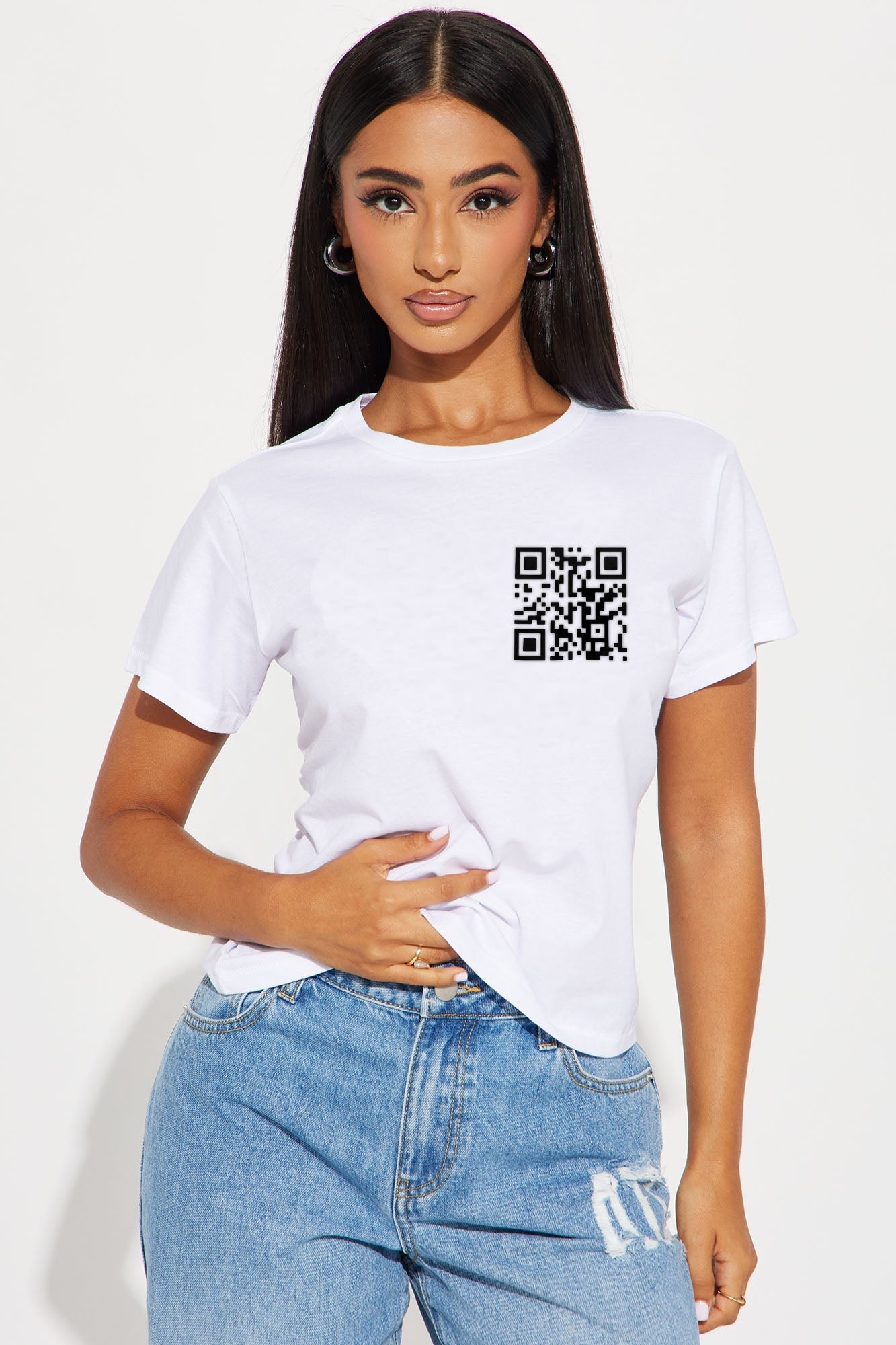 Wanna date me qr code shirt